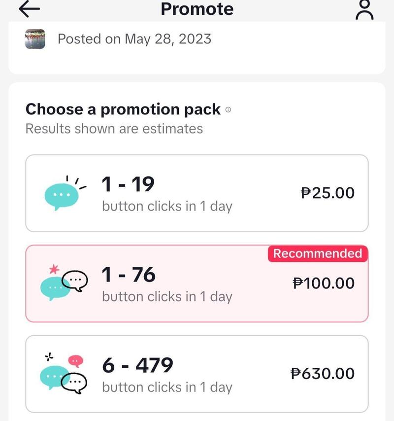 TikTok Promotion - promotion packs