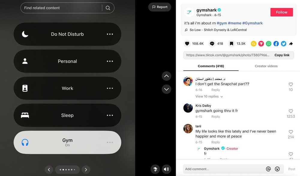 TikTok Marketing Strategy - gymshark tiktok video