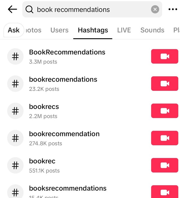 How To Search On TikTok - searching hashtags on TikTok