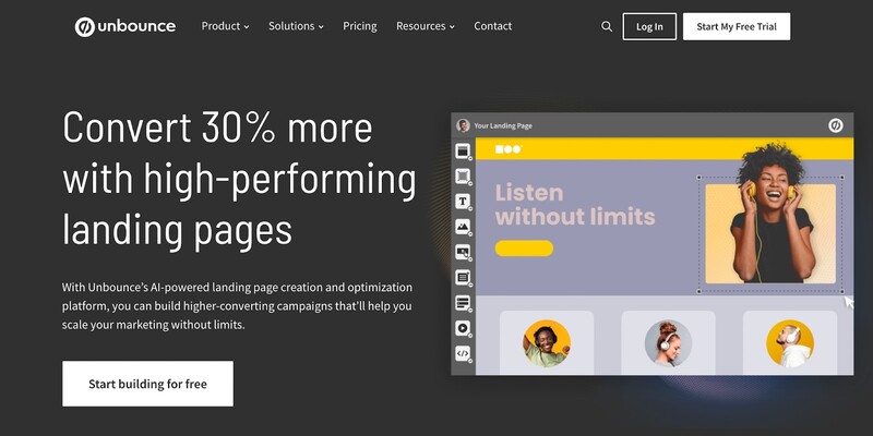 Marketing Agency Tools - unbounce