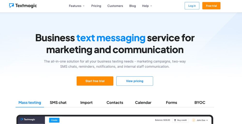 marketing tools for small business - textmagic