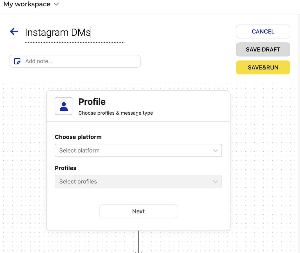 Instagram DM automation - naming an Auto-moderation rule