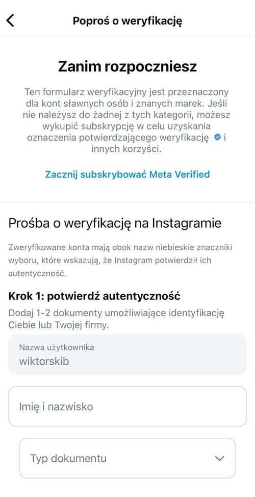 Jak zweryfikować konto na Instagramie - aplikowanie o weryfikacje na Instagramie