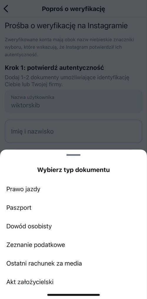 Jak zweryfikować konto na Instagramie - potwierdzanie tożsamości