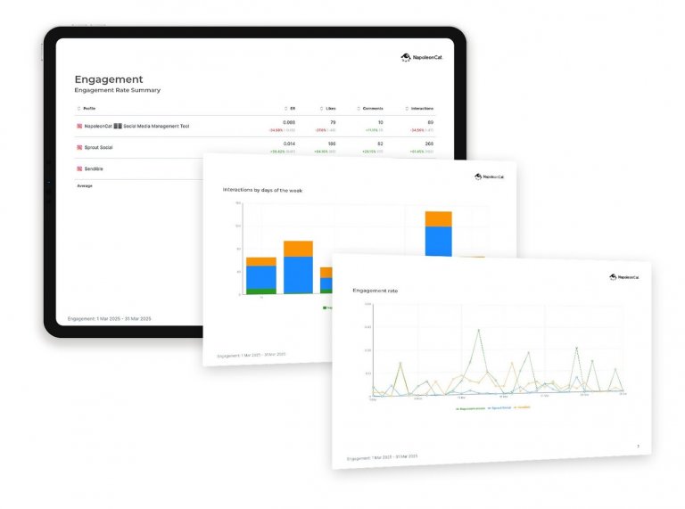 Automated Instagram follower count history reports in NapoleonCat