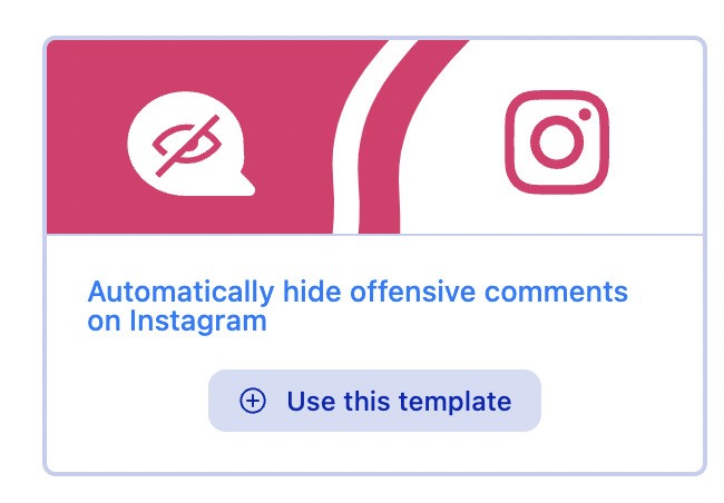 How to Handle Negative Comments on Instagram - ready-made Auto-moderation template