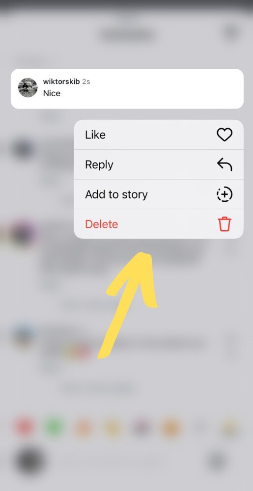 Instagram comment ideas - how to delete comment on Instagram