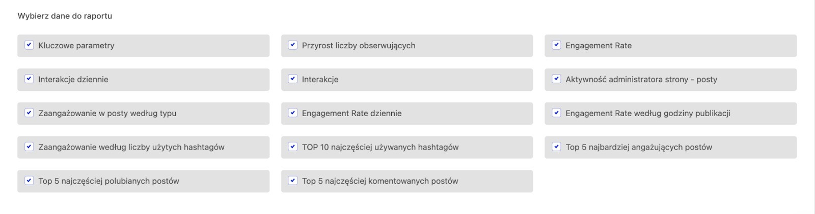 Jak Prezentować Dane z Mediów Społecznościowych Klientom - wybór danych dla raportu social mediów