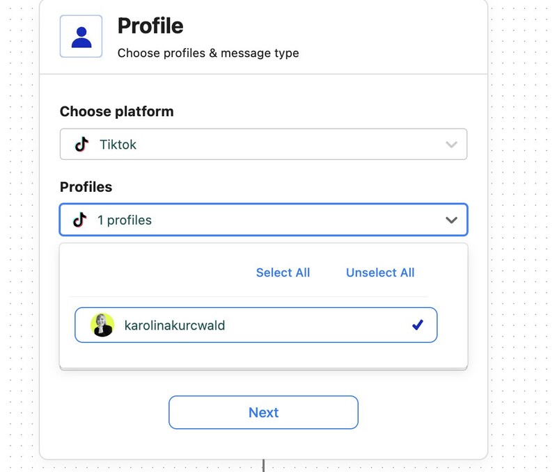 An Auto-moderation panel in which you can choose a platform for your automated spam block rule.