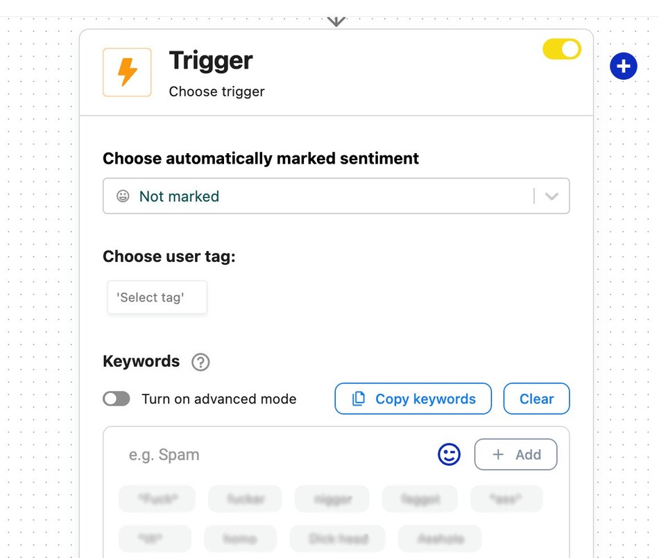 Choosing trigger words for Auto-moderation