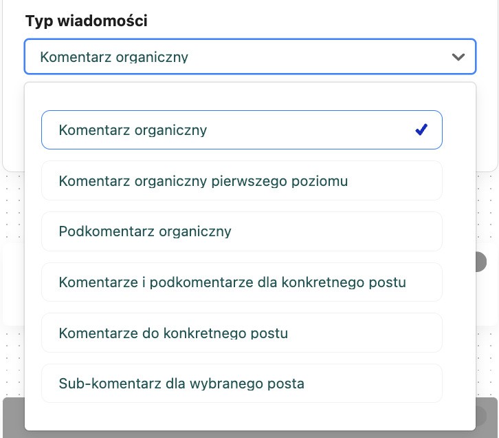 Panel Auto-moderacji, w którym można wybrać typ treści dla automatycznej reguły blokowania spamu na TikToku