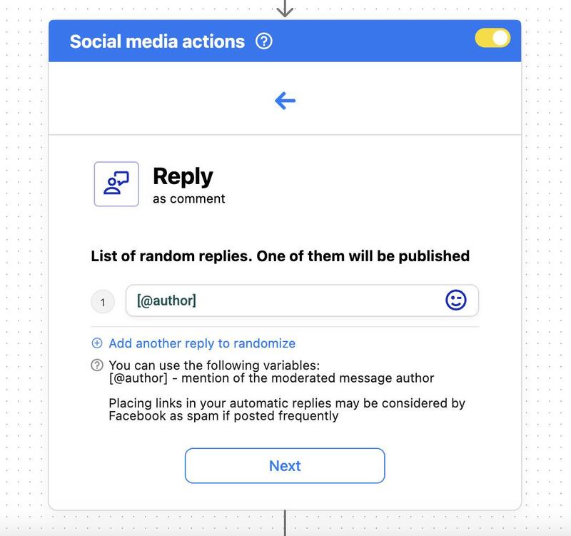 How to automate replies to Facebook Reviews with Auto-moderation.