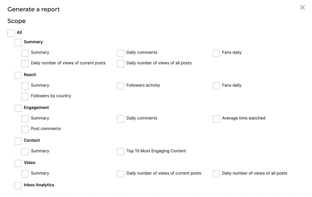 Report metrics in NapoleonCat