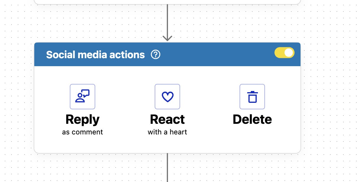 Select comments with text, links, images, or videos