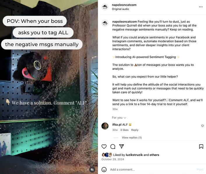Comment a word to get a link - Instagram comment to DM example