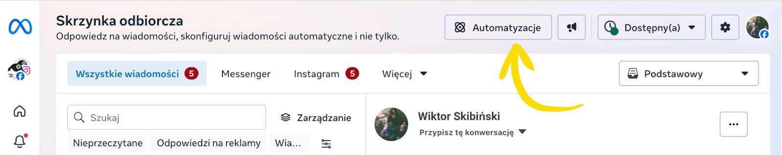 Automatyzacje w Meta Business Suite
