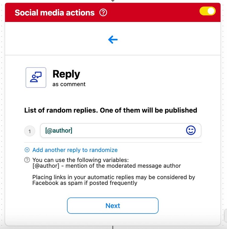 Replying to YouTube comments with Auto-moderation.