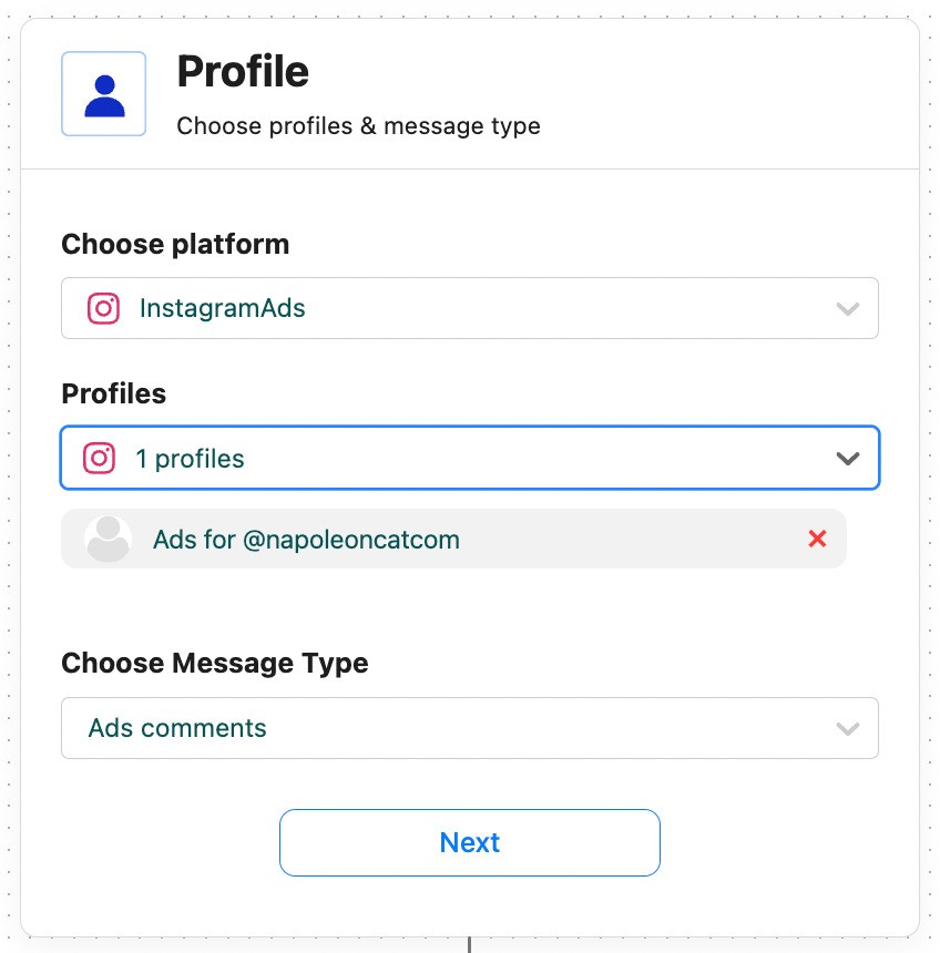 Profile section in Auto-moderation