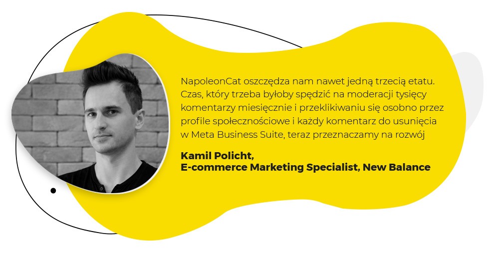 Cytat New Balance o korzystaniu z NapoleonCat