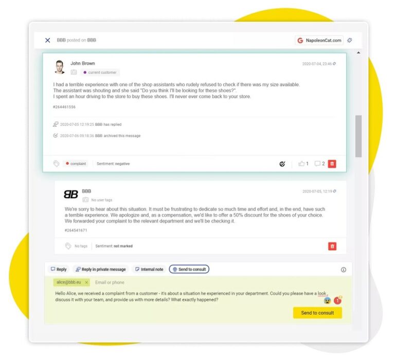 managing comments in the social inbox