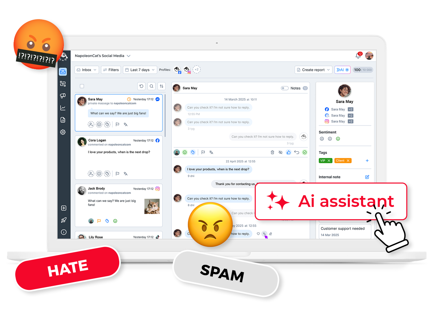 AI-Powered Spam and Hate Speech Detection & Auto-Removal