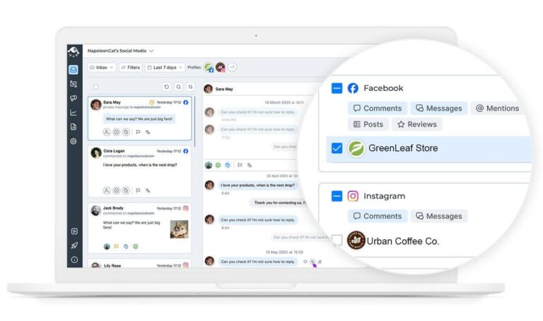 One Dashboard for All Social Media - social inbox