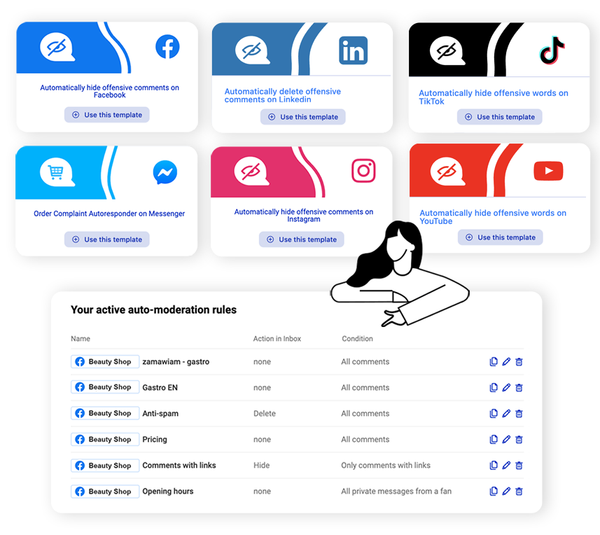 Social Inbox Auto-moderación