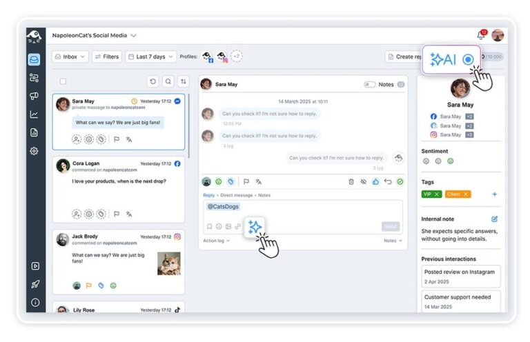 Social Media Management for Finance - AI reply
