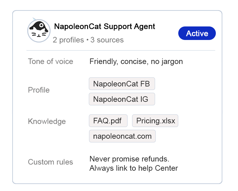 NapoleonCat Support Agent