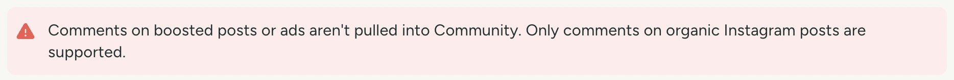 Buffer Community limits: comments on ads and boosted posts are not included