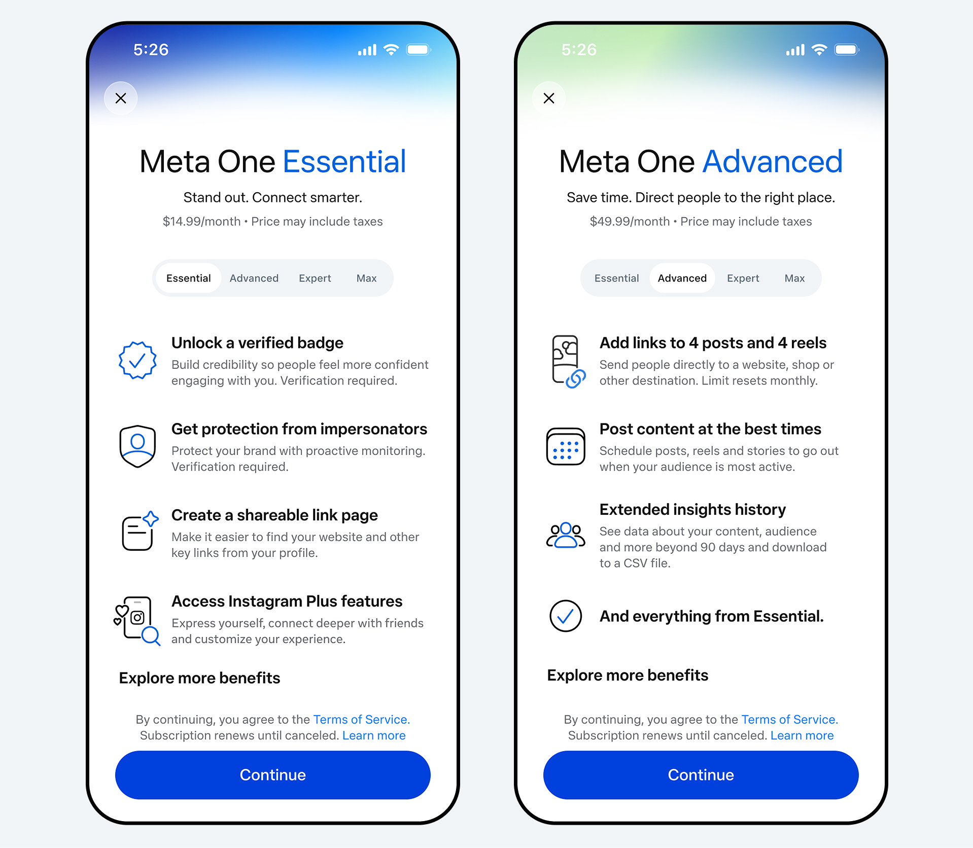 Facebook trends 2026 - Meta One Expert and Max business plans priced at 149 and 499 dollars a month